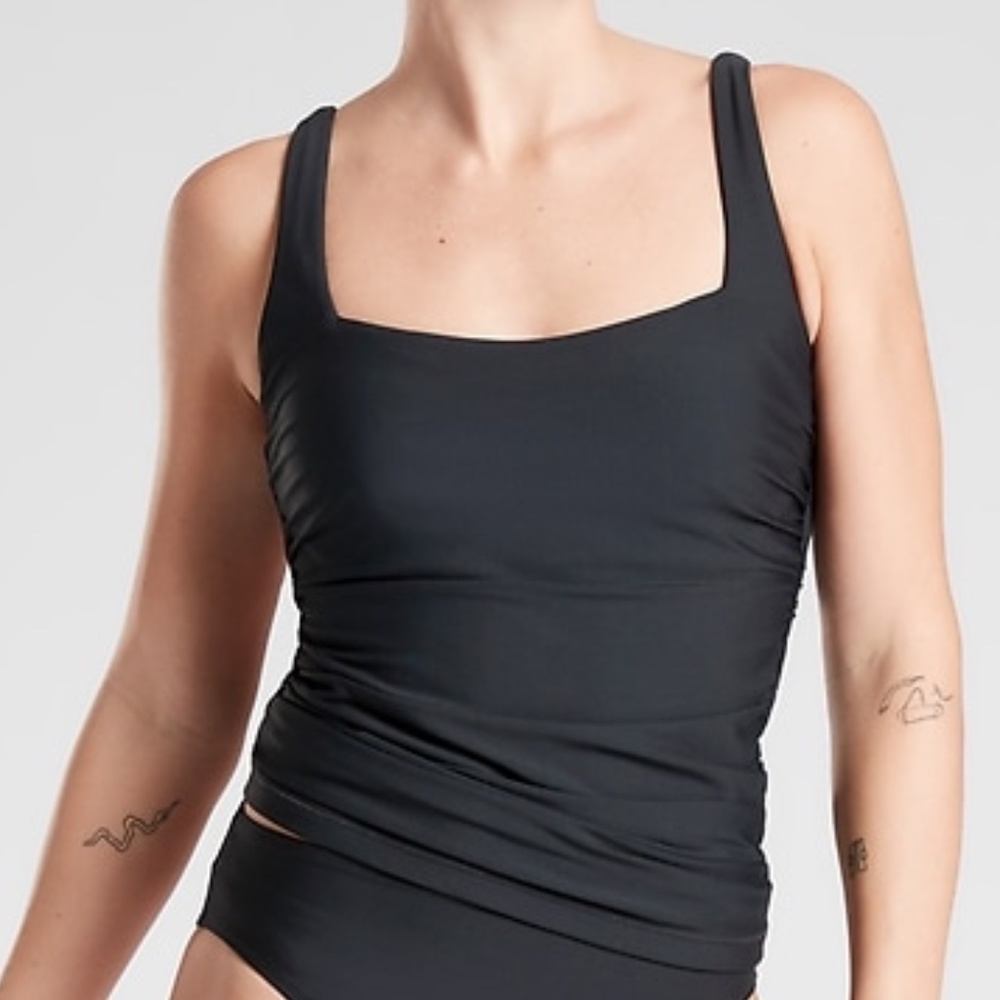 NWT Athleta Aqualuxe Square Neck Bra Cup Tankini